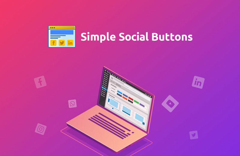 simple social buttons